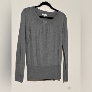 New York & Company Charcoal Knit Top Size‎ Large